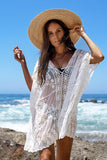 White Lace Crochet Cover Up