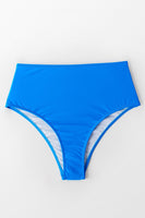 Bas de bikini taille moyenne bleu