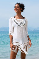 Sawyer Crochet Fringe Hem Cover Up