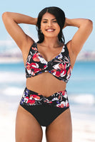 Patricia Floral Twist Plus Size Bikini Bottom