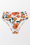 Zoe Floral High Waisted Plus Size Bikini Bottom