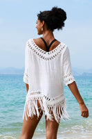 Sawyer Crochet Fringe Hem Cover Up