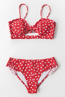 Bikini à pois rouge