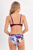 Navy Floral Cutout Bikini Navy Floral Cutout Bikini