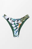 Bas de bikini taille basse vert