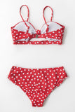 Bikini à pois rouge