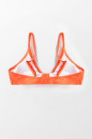 Orange Knotted Bikini Top