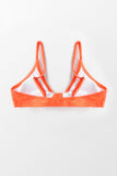 Orange Knotted Bikini Top