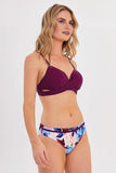 Navy Floral Cutout Bikini Navy Floral Cutout Bikini