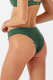 Bas de bikini taille basse vert