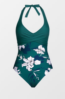 Maillot de bain une pièce floral à nouer dans le dos